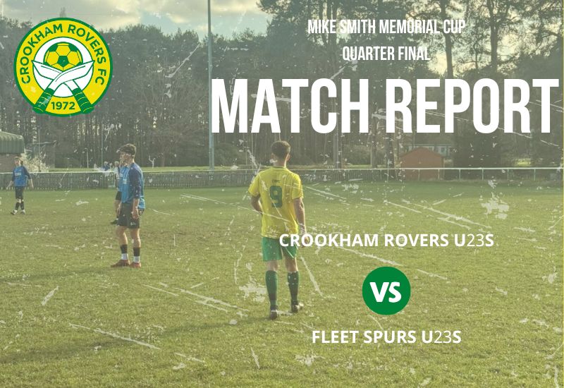Crookham Rovers U23s stun league leaders to reach Mike Smith Memorial Cup semi-final