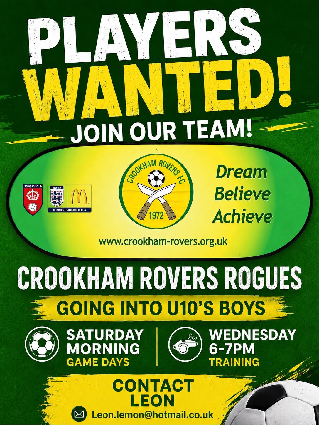 Rogues Seek New Players for U10s